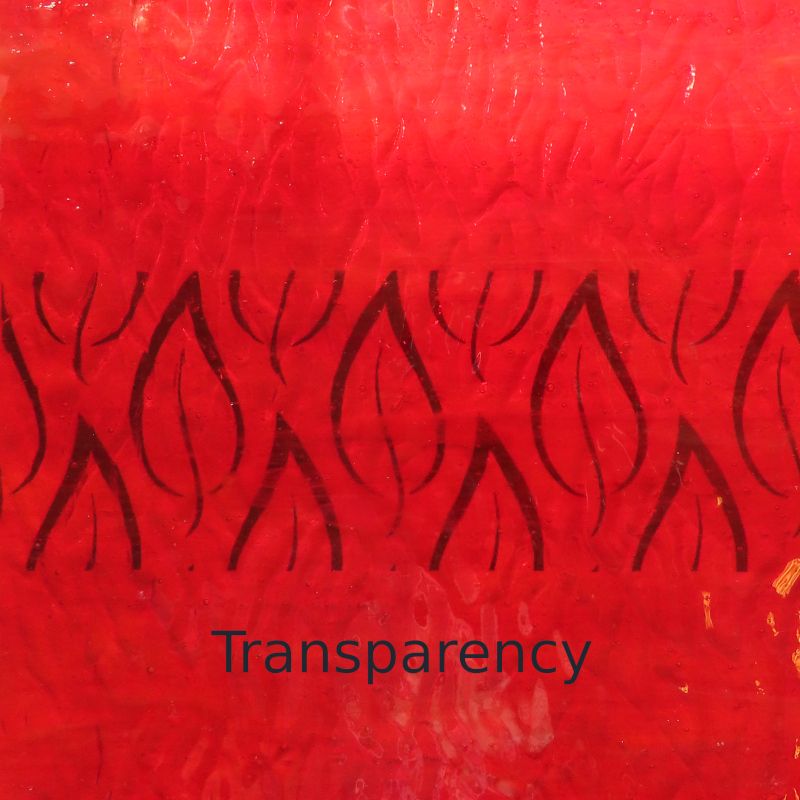 Glasplaat Diep Karmozijnrood