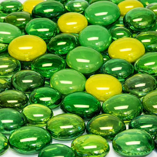 Glasdruppels  16-20mm Groen Mix