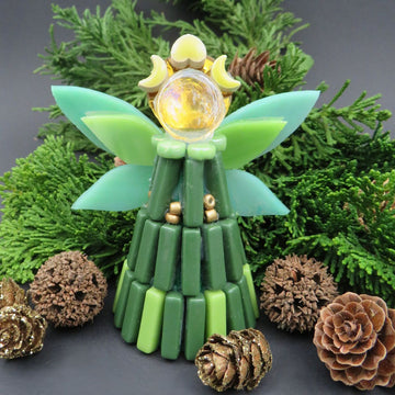 Kerstengel Groen (3 stuks)