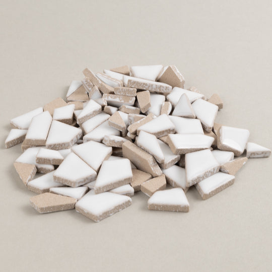 Mini Puzzles Cerâmicos Branco