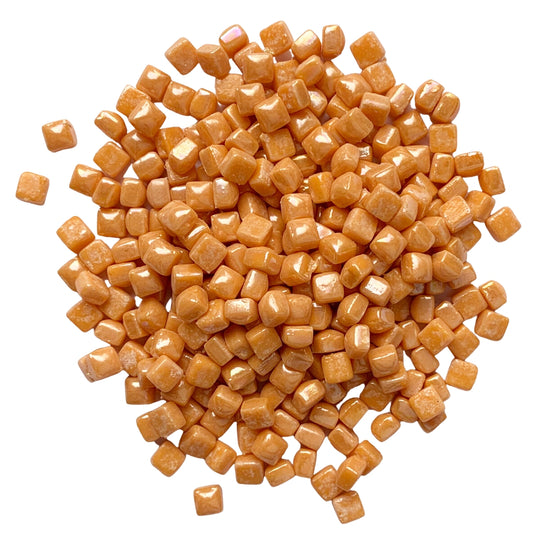 Mikro mozaika szklana 4,8mm Perłowy jasny pomarańczowy