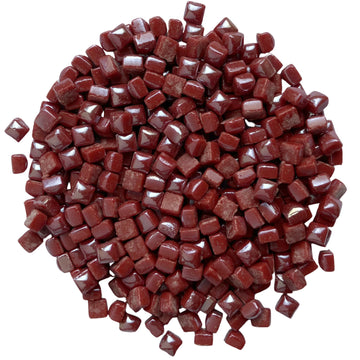 Micro Glass Cubes Iridised 4,8mm  Blood Red