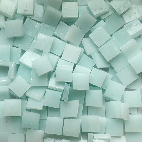 Glasmozaiek Tiffany Glacier 10mm Ijsblauw