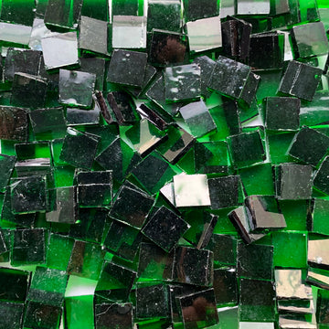 Glacier Tiffany Glass Mosaic 15mm Emerald