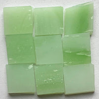 Detalle de Tiffany Glacier Jade con nueve teselas de vidrio