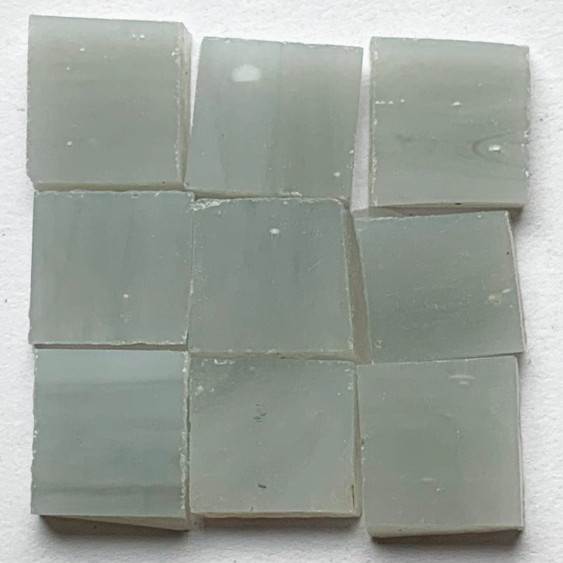 Detail of Tiffany Glacier Lavender with nine glass tiles