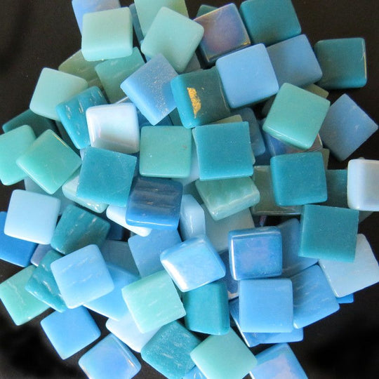 Ottoman 12mm Turkoois Mix