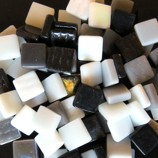 Ottoman 12mm Zwart-Wit Mix