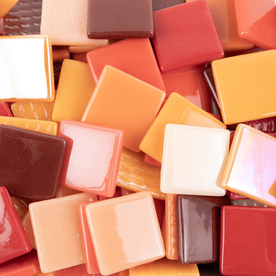 Pâte de Verre 25mm Oranje Mix
