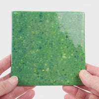 Video showing Morasutti Smalti mosaic tile – green – 11.5 x 11.5 cm, rotated to show full tile