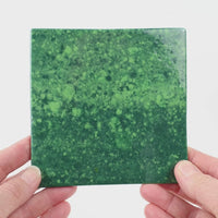 Video showing Morasutti Smalti mosaic tile – green – 11.5 x 11.5 cm, rotated to show full tile