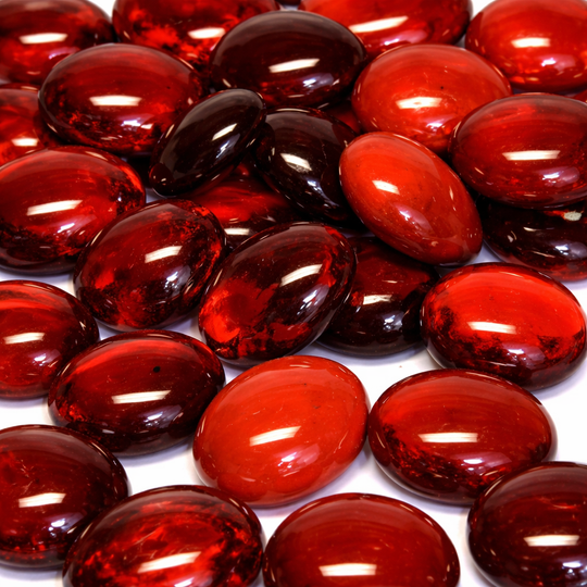 Glasdruppels  16-20mm Rood Mix