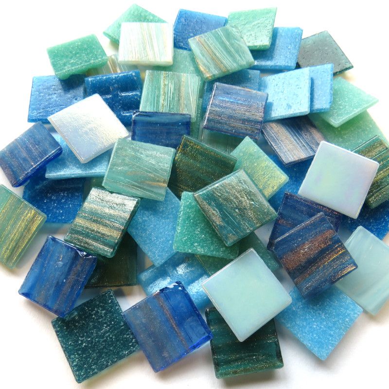 Glasmozaiek Water Mix 20mm