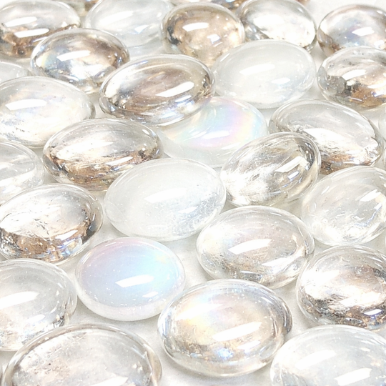 Glasdruppels  16-20mm Wit Mix