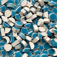 Verre Mosaique - glass mosaic -Glasmosaik-glasmozaïek-Charms Mini Blauw - mosaicshop
