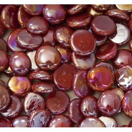 Glasnuggets 16-20mm  Opal-Rot