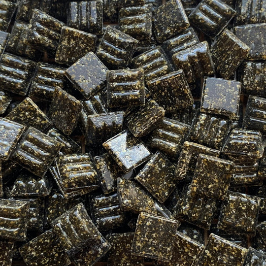 Glasmozaiek 10mm Aardebruin