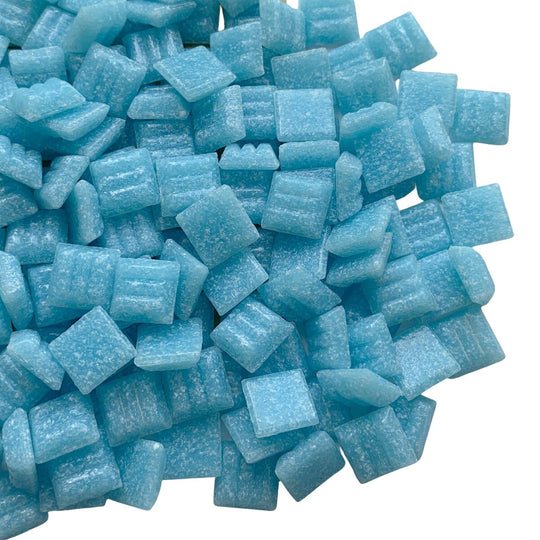 Glasmozaiek 10mm Cyaan