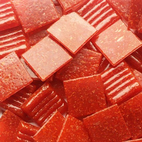 Pâtes de Verre Standard 20mm  Rouge Chinois