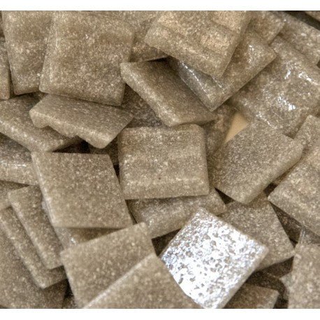 Glasmozaiek 20mm Muisgrijs