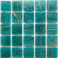 Verre Mosaique - glass mosaic -Glasmosaik-glasmozaïek-Glasmozaiek met Goud Dooradert 20mm Aventurijn - mosaicshop