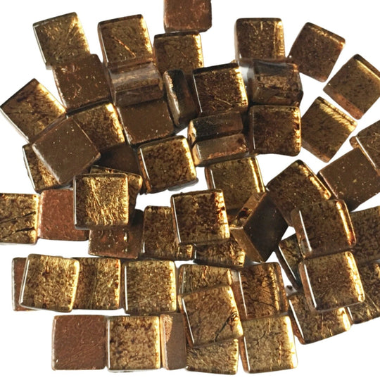 Glasmozaiek Spiegel 10mm Brons