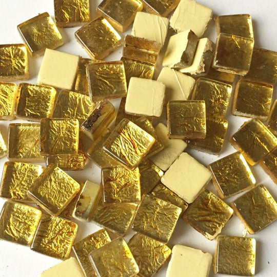 Glasmozaiek Spiegel 10mm Goud