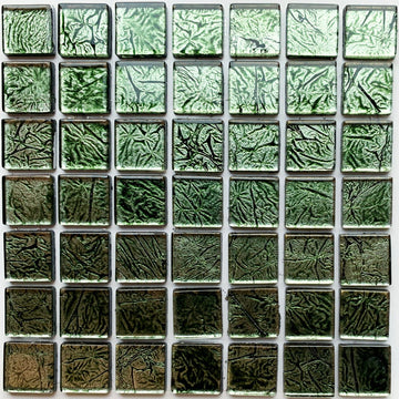 Verre Mosaique - glass mosaic -Glasmosaik-glasmozaïek-Glasmozaiek Spiegel 20mm Emeraude - mosaicshop
