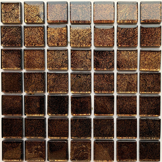 Glasmozaiek Spiegel 20mm Messing