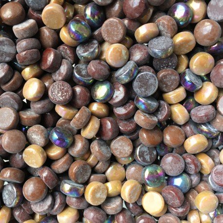 Glasrunden 12mm  Schokolade-Mix