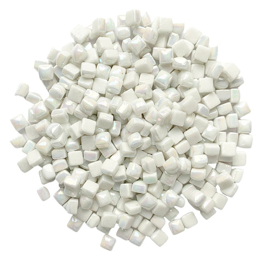 Micro Glasmozaiek 4,8mm Parelmoer Wit