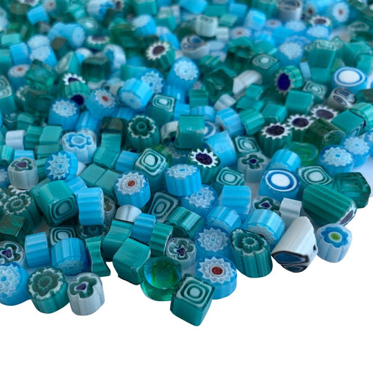 Millefiori Blau-Mix