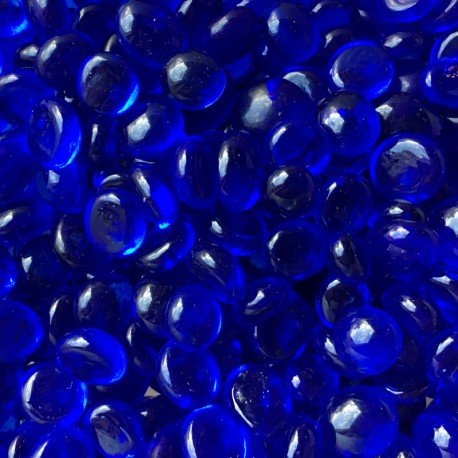 Mini Glasdruppels 9-13mm Diamantblauw