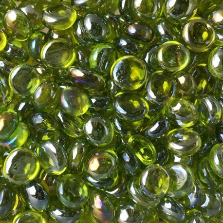Billes de Verre Mini 9-13mm  Kiwi Diamant