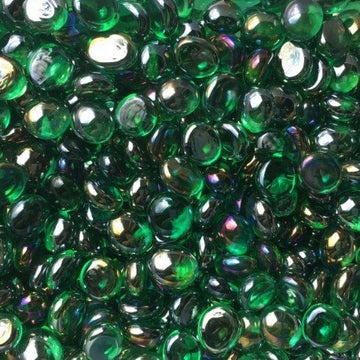 Verre Mosaique - glass mosaic -Glasmosaik-glasmozaïek-Mini Glasdruppels 9-13mm Diamantsmaragd - mosaicshop