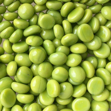 Mini Glasdruppels 9-13mm Kiwi