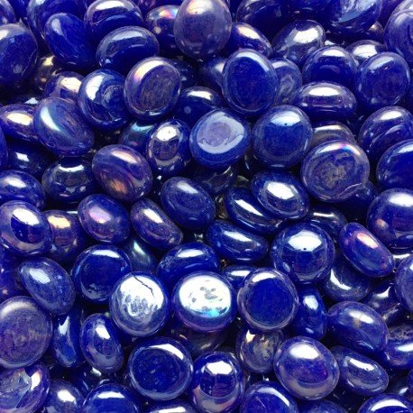Mini Glasdruppels 9-13mm Opaalblauw