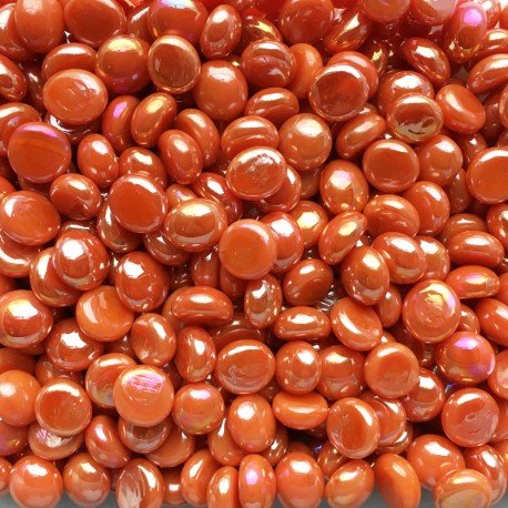 Mini Glasdruppels 9-13mm Opaaloranje