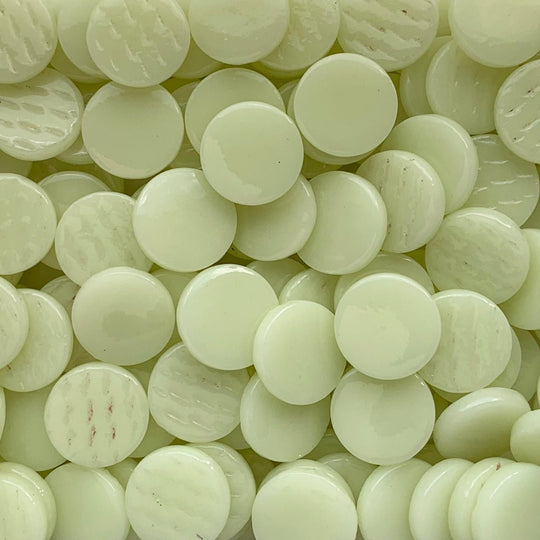 Glas-Pastillen 18mm  Hellgelb