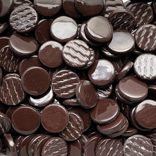 Glas-Pastillen 18mm  Merbau