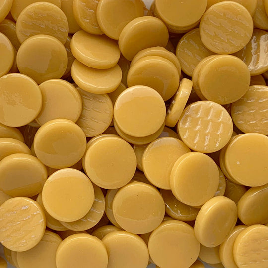 Glas-Pastillen 18mm  Opal-Bernstein
