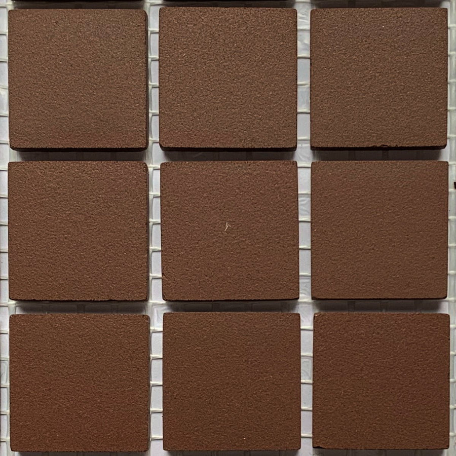 Winckelmans Brun – tessere di mosaico opache da 20x20 mm su rete