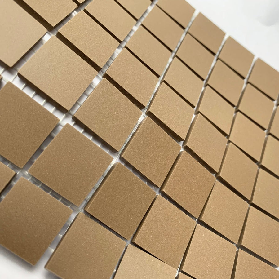 Winckelmans Café – pastilhas de mosaico mates de 20x20 mm sobre rede