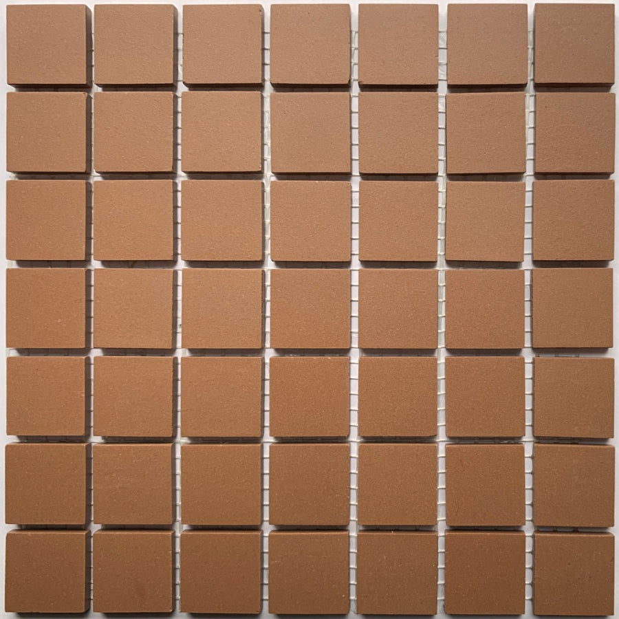 Winckelmans Havane – teselas de mosaico mates de 20x20 mm sobre malla