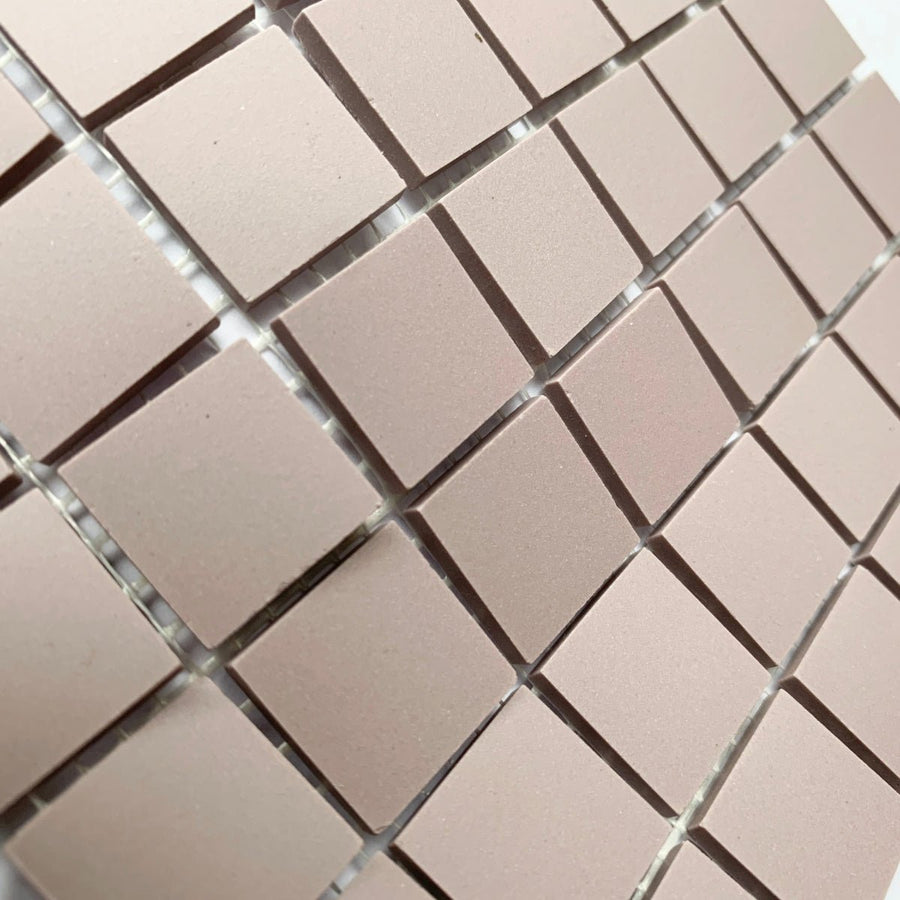 Winckelmans Parme – teselas de mosaico mates de 20x20 mm sobre malla