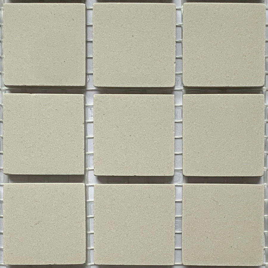 Winckelmans Perle – teselas de mosaico mates de 20x20 mm sobre malla